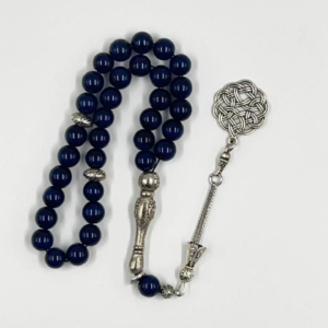 سبحة بكلايت (خرز أزرق داكن)